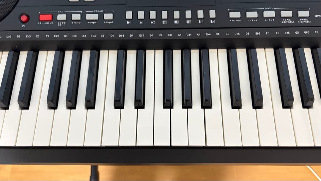 61鍵盤電子キーボードセット　onetone