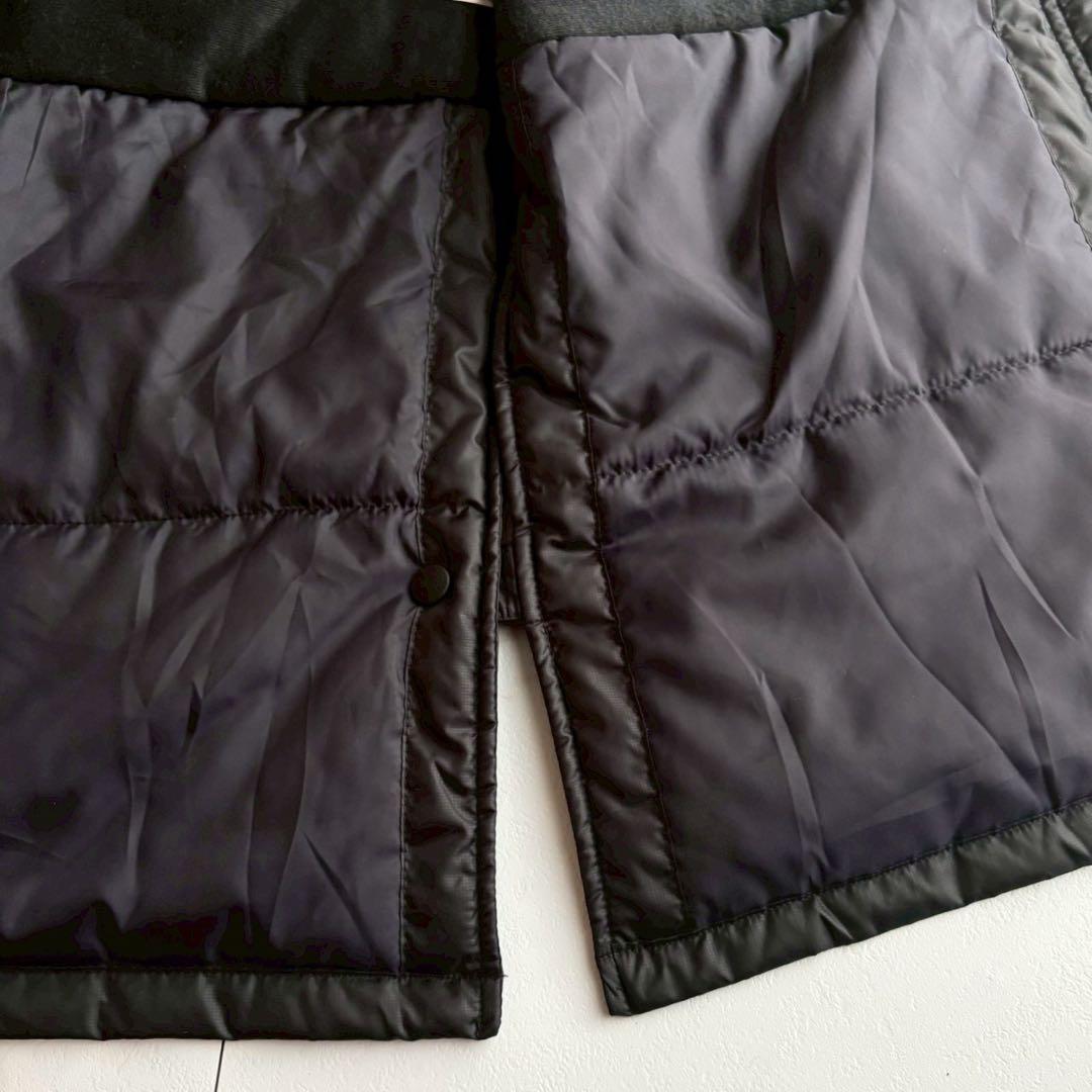 人気◆アディダス バックロゴ入り ロング ベンチコート 男女兼用 ブラック