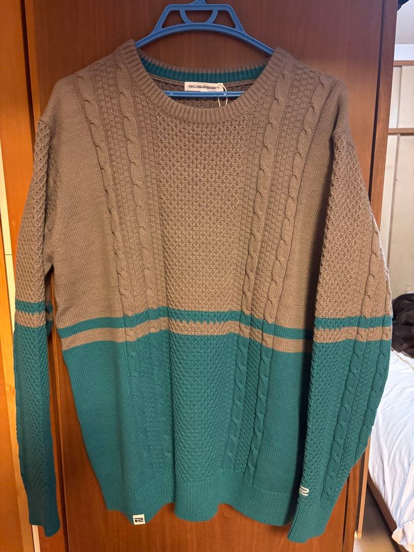 【新品・1万円引き】ROSSEN ケーブルニットセーター　定価18,700円