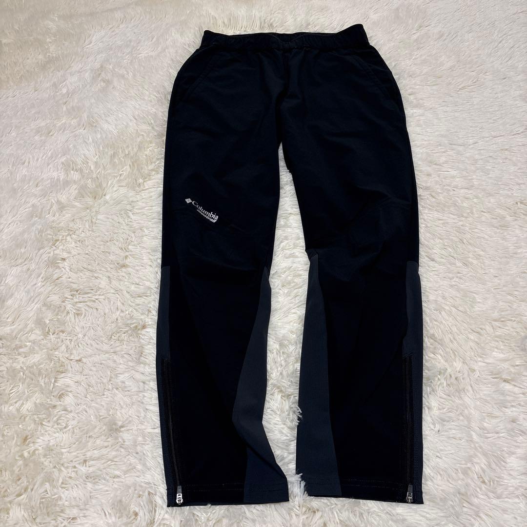 ▪️columbia montrail セットアップ　ジャージ上下　ナイロン　黒