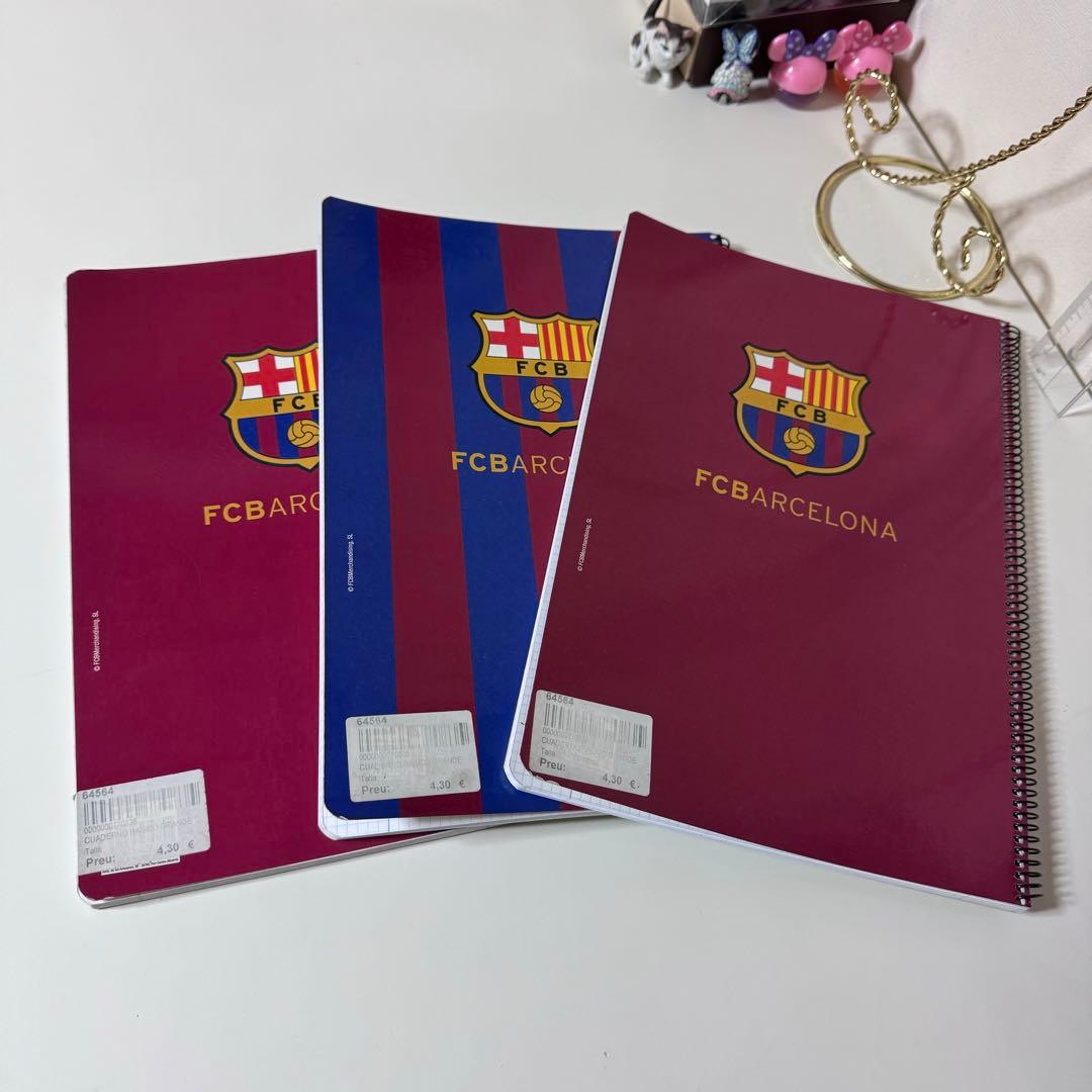 FC BARCELONA 巾着 サッカーノート 4pcs.