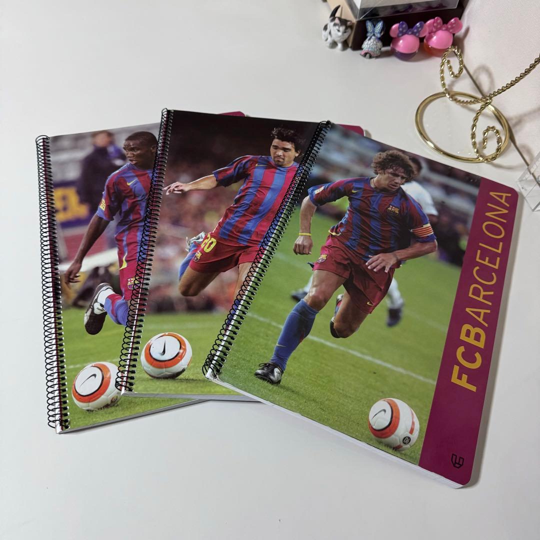 FC BARCELONA 巾着 サッカーノート 4pcs.