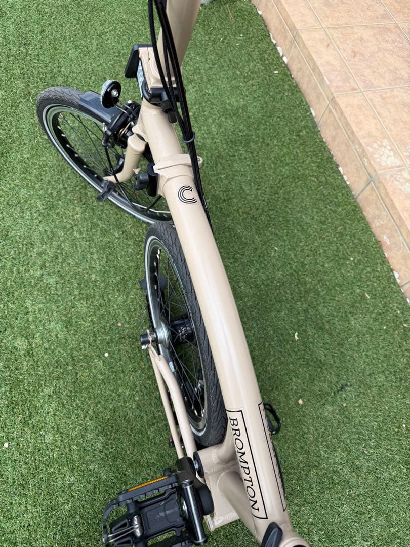 BROMPTON C LINE 折りたたみ自転車 ベージュ