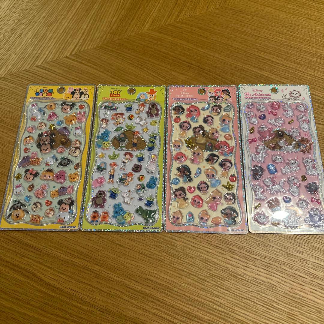 【正規品】プチドロステッカー ディズニー　4枚セット