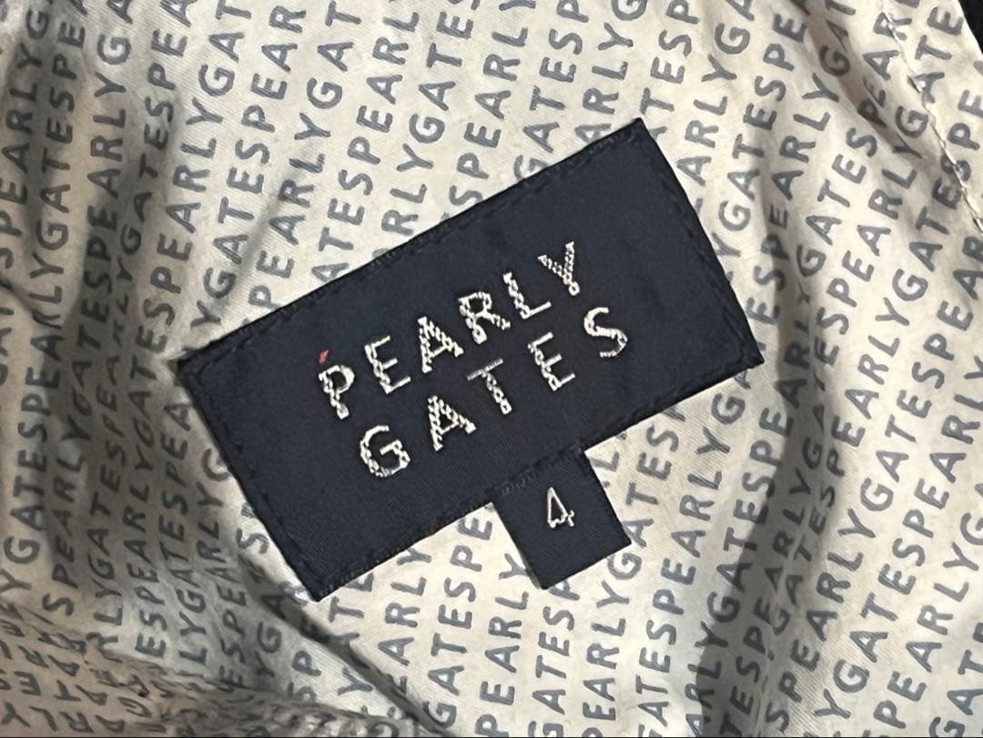 PEARLY GATES ブラックパンツ グラフィックデザイン