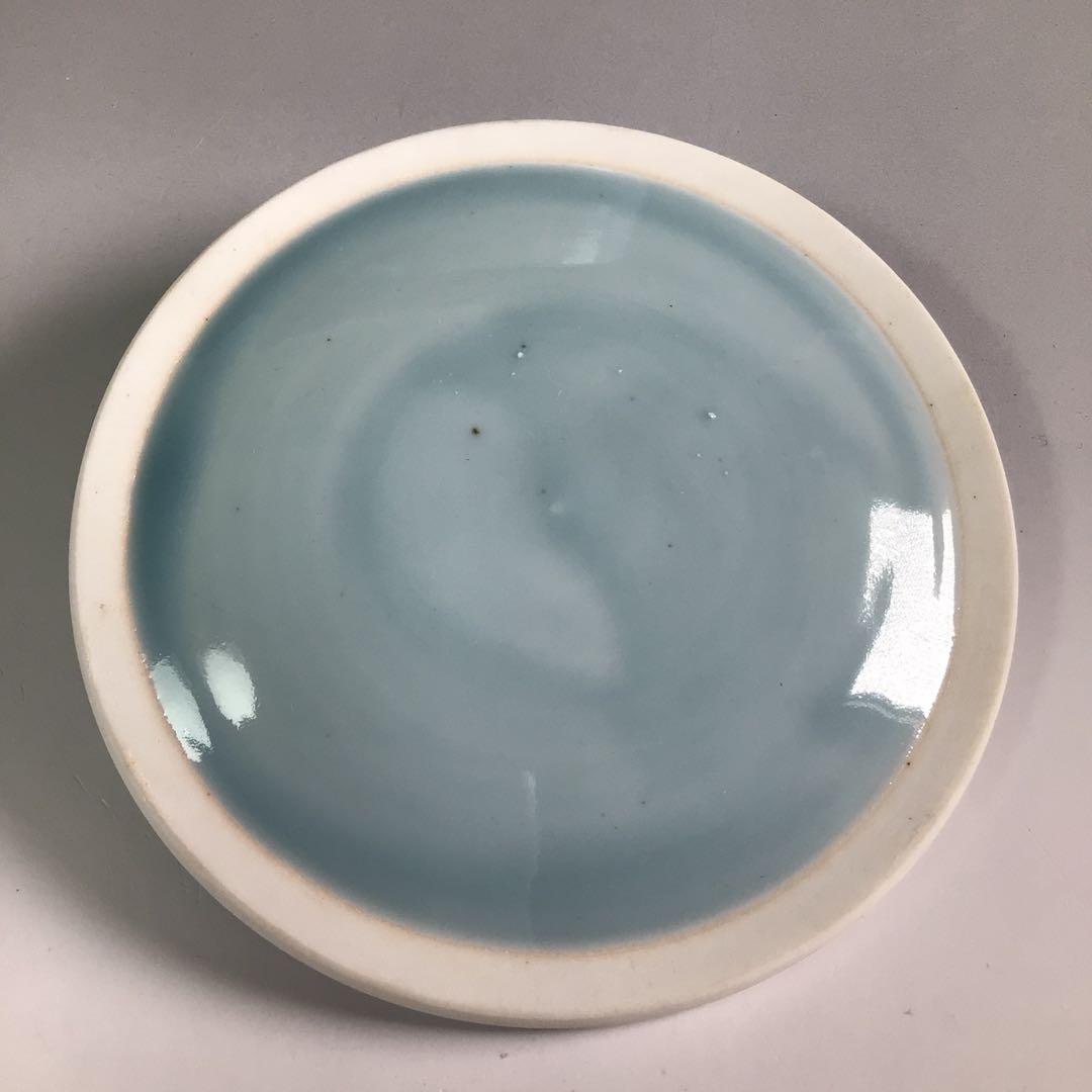 Ｒ３８１　皆具　『加藤鍇次郎造』『青磁皆具』　共箱　茶道具