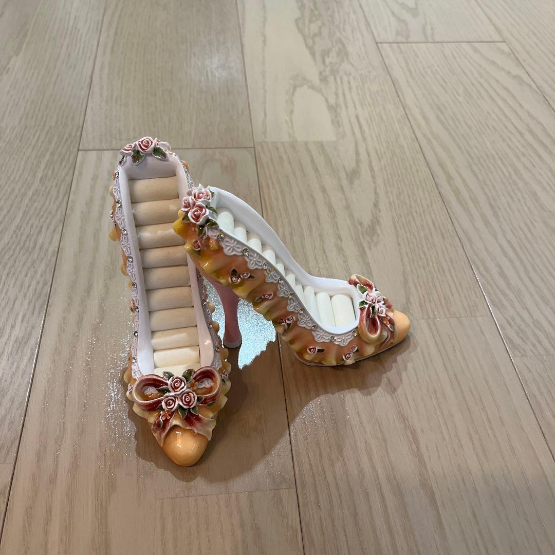 ハイヒール アンティーク調 ジュエリーケース