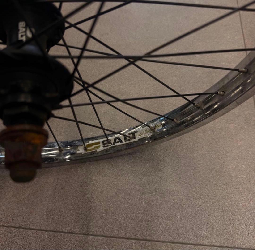 完組ホイール アルミ ホイール　20インチ　BMX用　リアホイール　シルバー