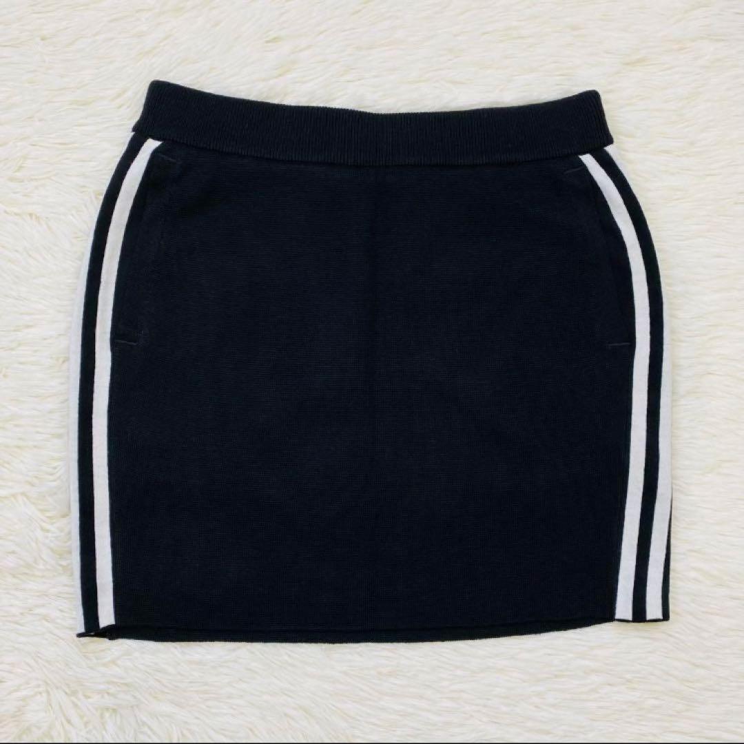 【新品】アディダス　ニット　上下 セットアップ黒　S