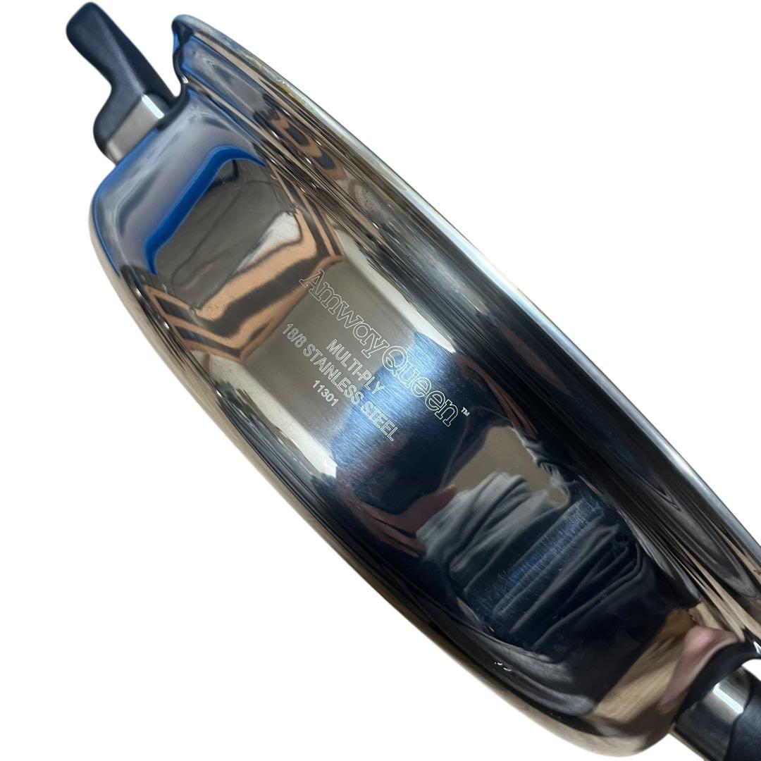 【美品】Amway Queen 大フライパン ステンレス 調理器具 本体のみ