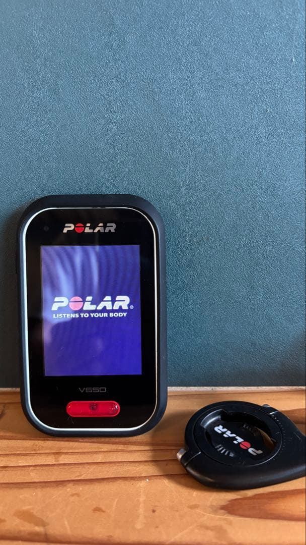 POLAR ポラール V650 純正マウントセット　日本語GPSサイコン　 美品