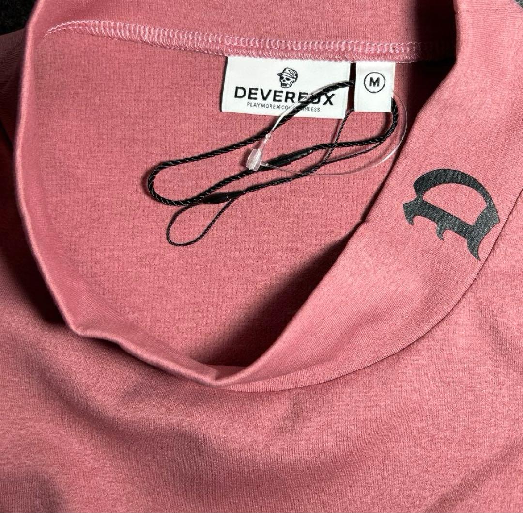 新品【デヴァローゴルフ】レディース デルタモックネック 長袖Tシャツ （M）