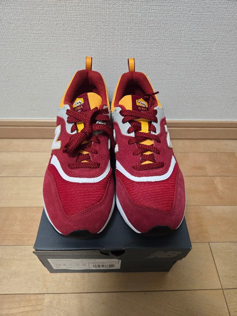 新品未使用ASローマコラボ　New Balance　CM997限定品25.5cm