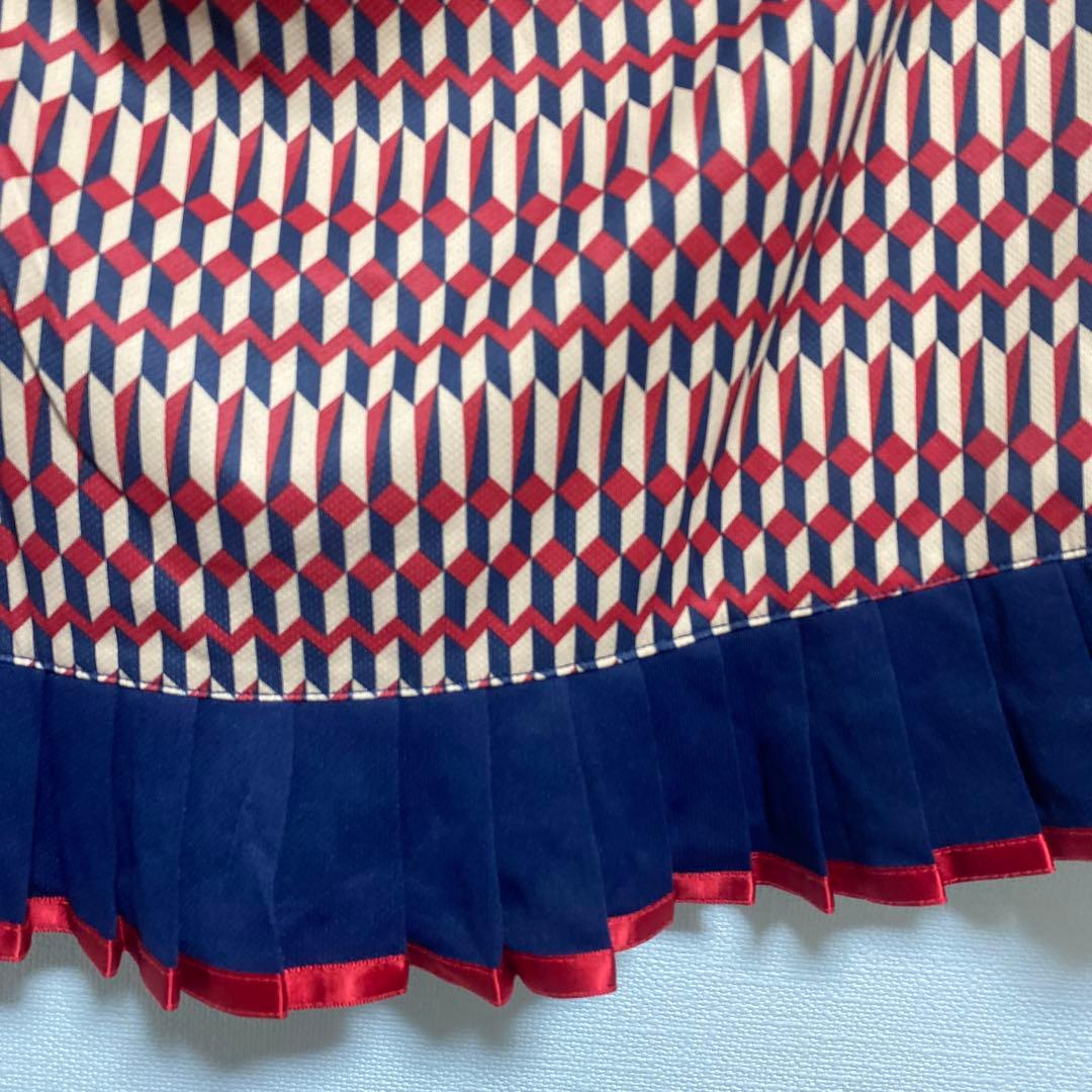FILA テニス　上下セット　レディース　テニスウェア　XL M 赤　柄