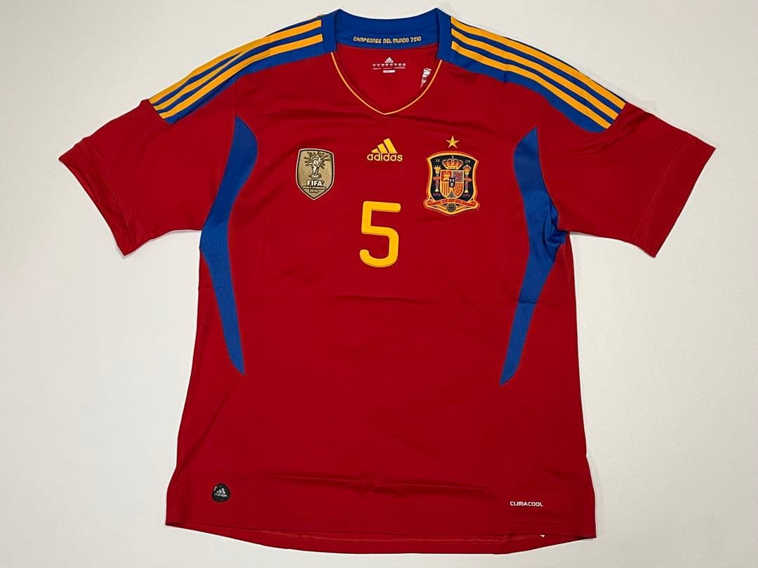 adidas 2010 W杯 スペイン代表 ユニフォーム プジョル 4XO