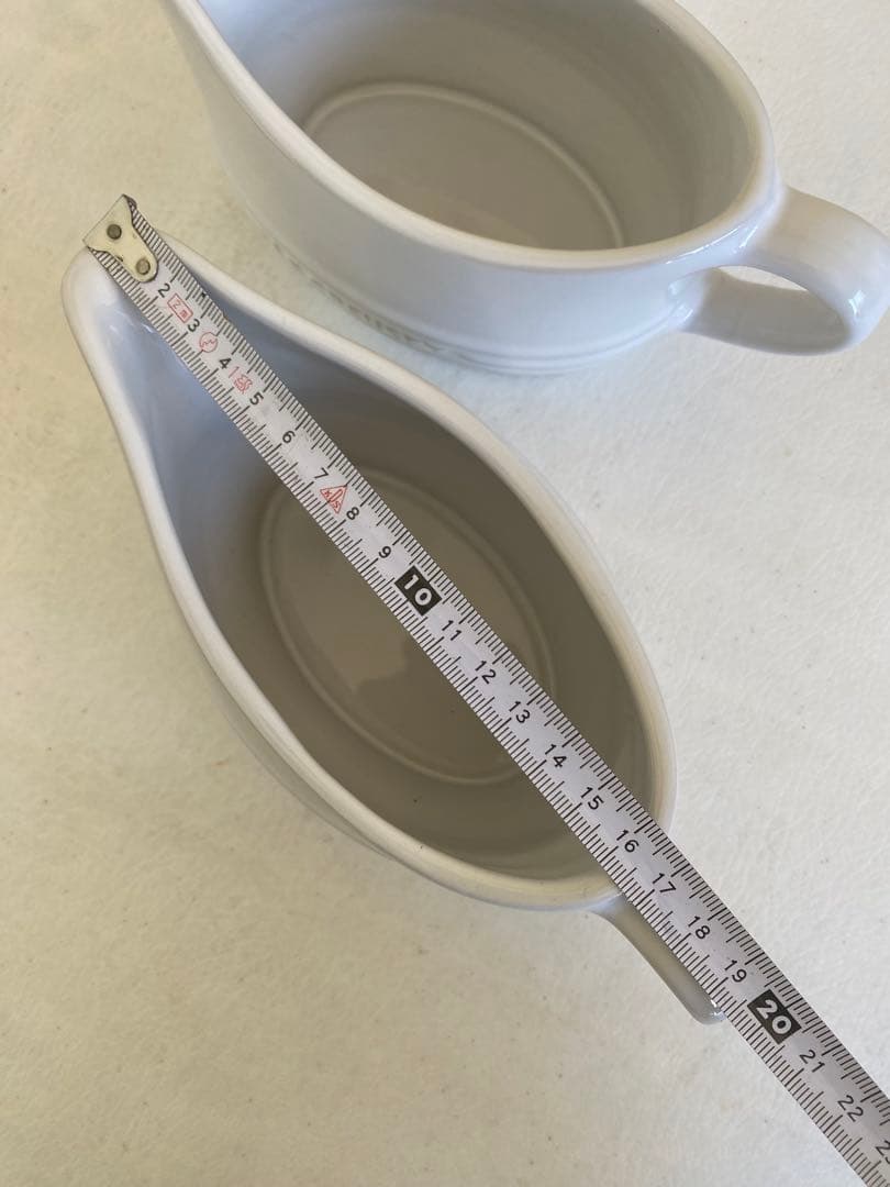 ルクルーゼ　グレービーボート　カレーソースポット　2個セット　ソースポット　白