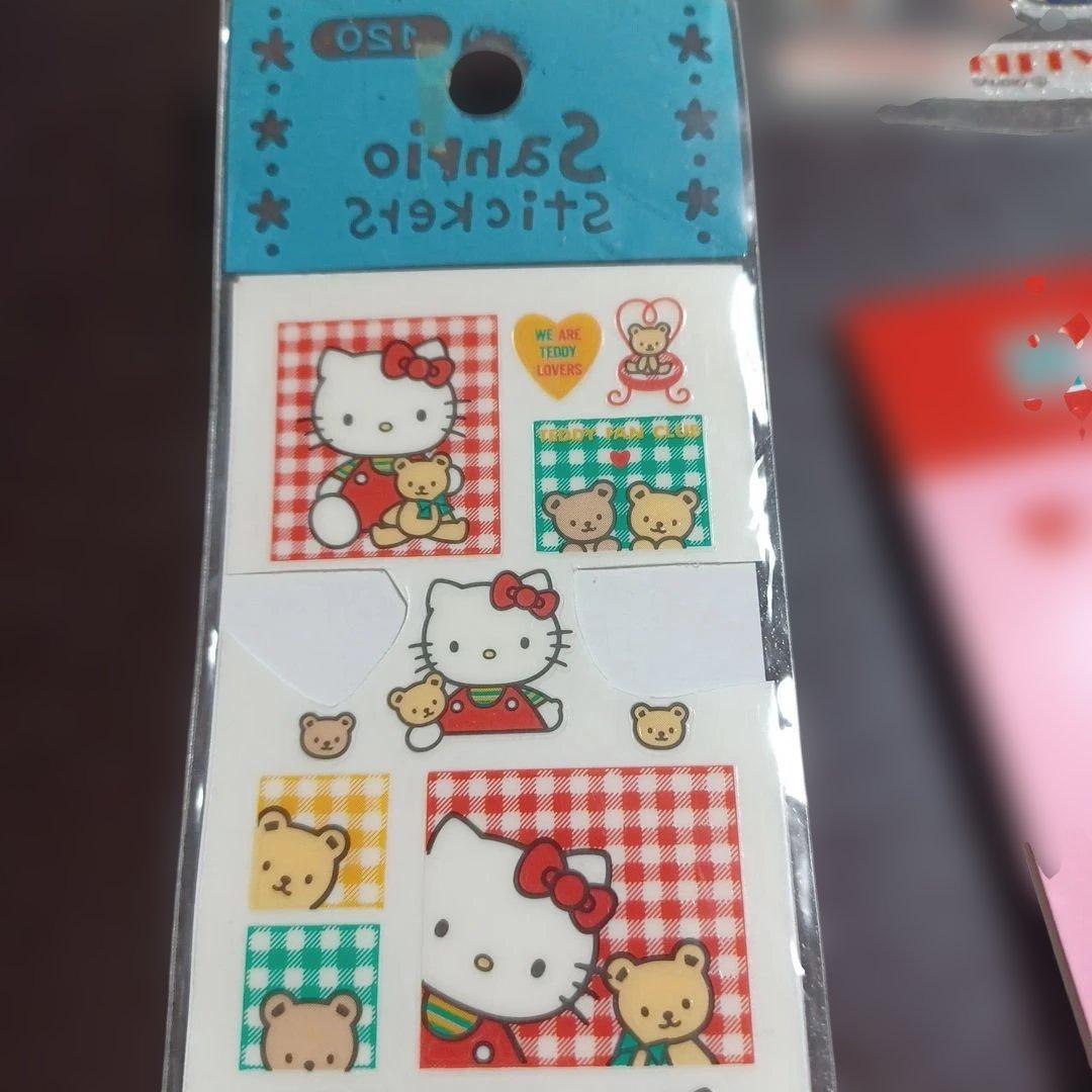 当時品　レトロ　ハローキティ　ウサハナ　シール　袋　サンリオ　希少