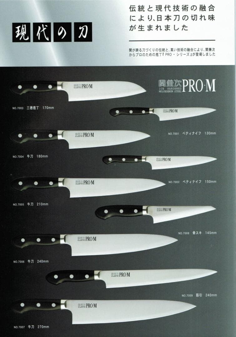 関の刃物 ペティナイフ 150mm PRO-M 鍔付一体型包丁 果物包丁 両刃