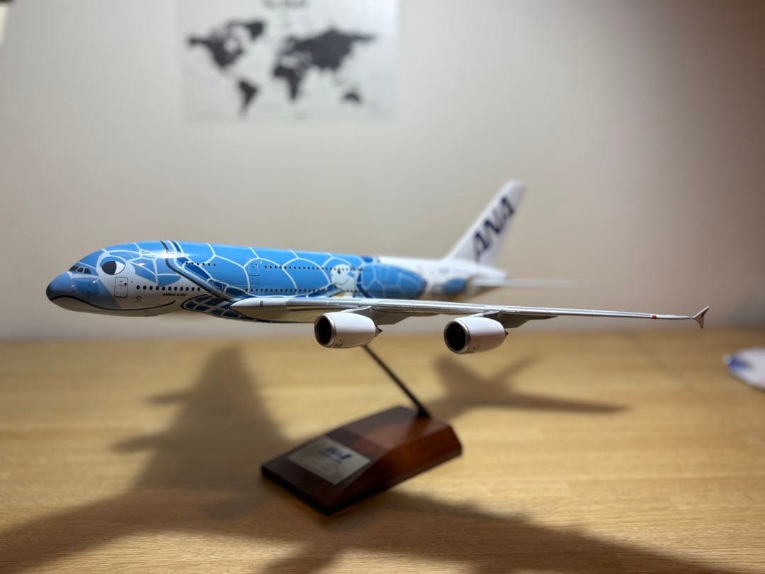 ANA FLYING HONU A380モデル 1/200 スタンド付き