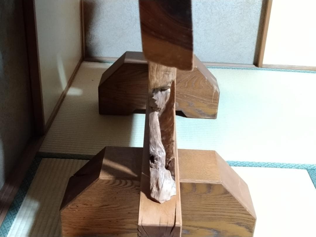 衝立　自然木の１枚板