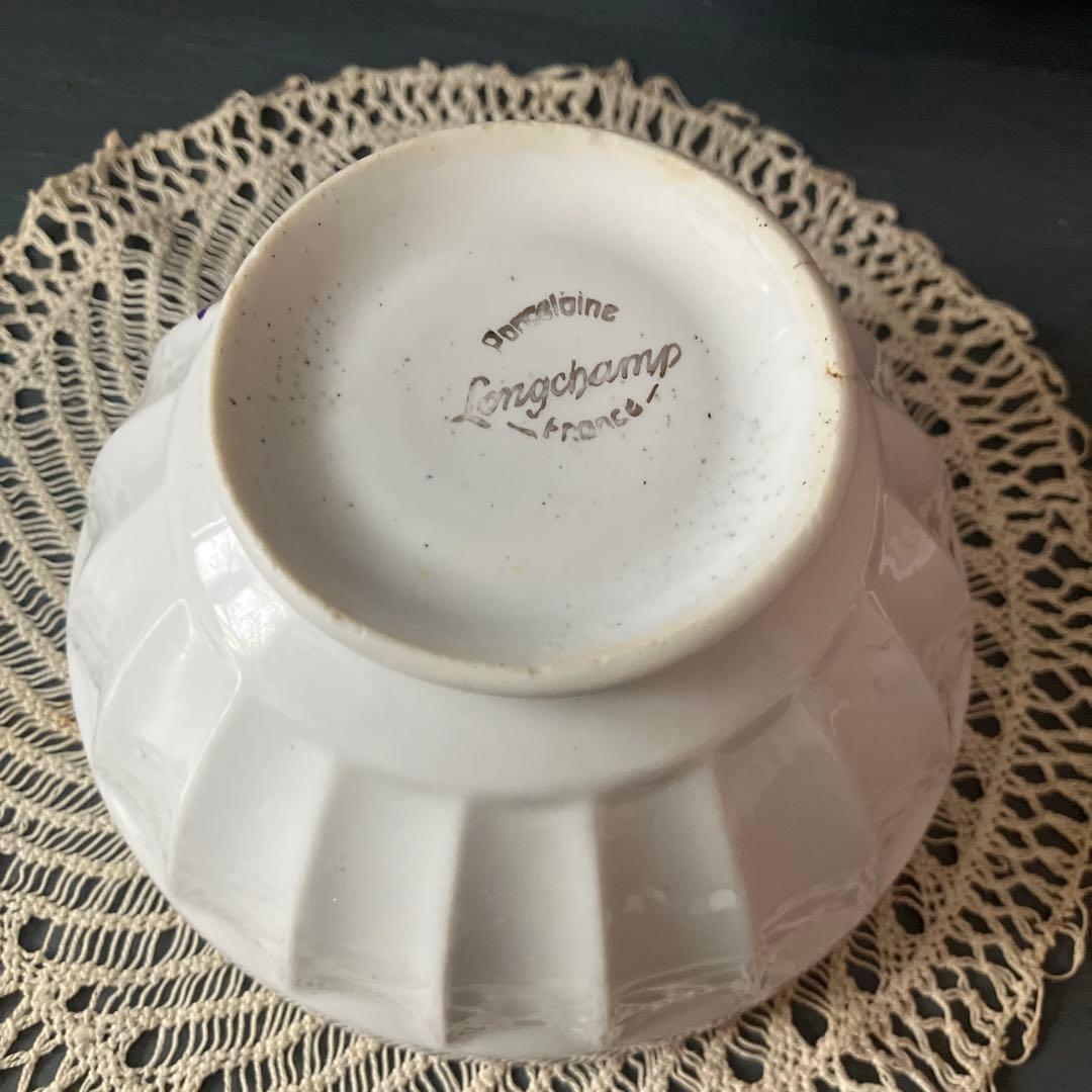 フランス すみれ カフェオレボウル