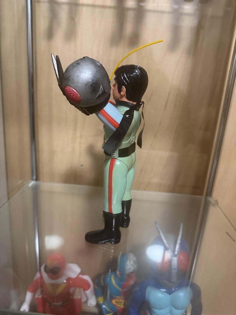 仮面ライダー　X 面トレ　ソフビ　当時物