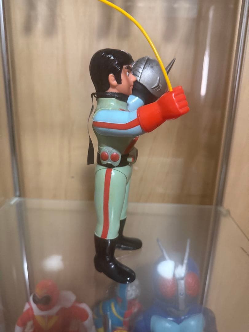 仮面ライダー　X 面トレ　ソフビ　当時物