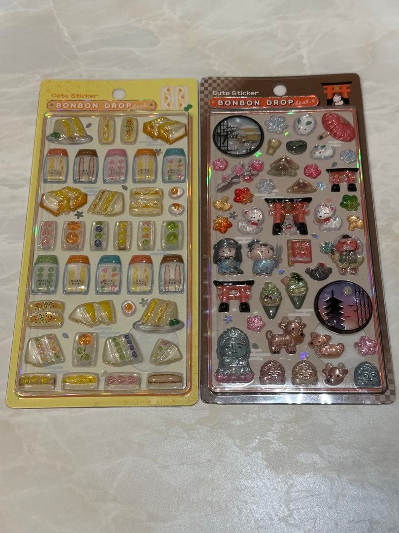 【正規品】　ボンボンドロップシール　和柄　まとめ売り　6枚　セット