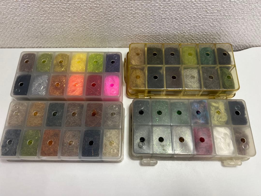 あ*わ様 釣具引退品　フライタイイング マテリアル大量まとめ売り　中古釣具　現状