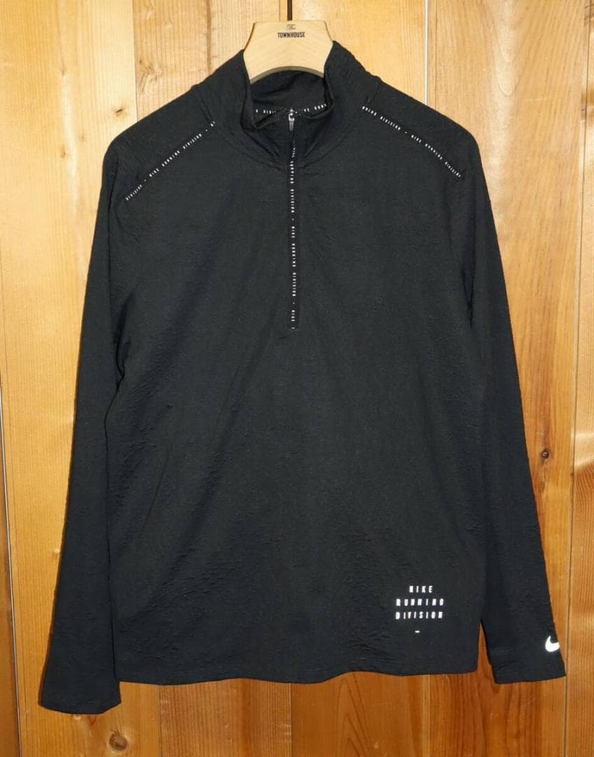 新品 ナイキ ランニング ディビジョン ハーフジップシャツ (M)Ⓗ