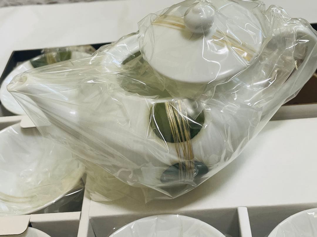 Noritake ノリタケ　常葉草　煎茶器　急須　湯呑み　ティーポット　未使用品