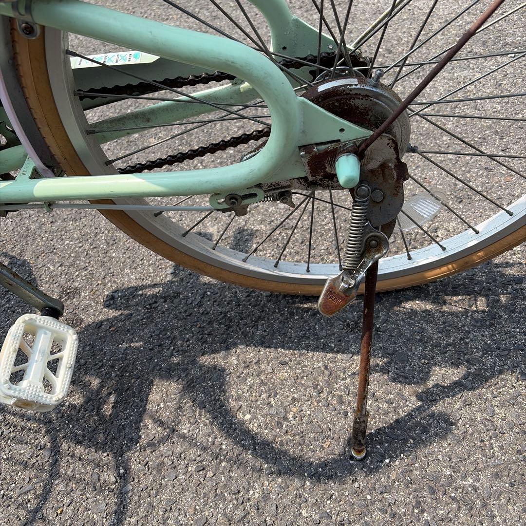 子供用自転車 22インチ ミントグリーン 現状品