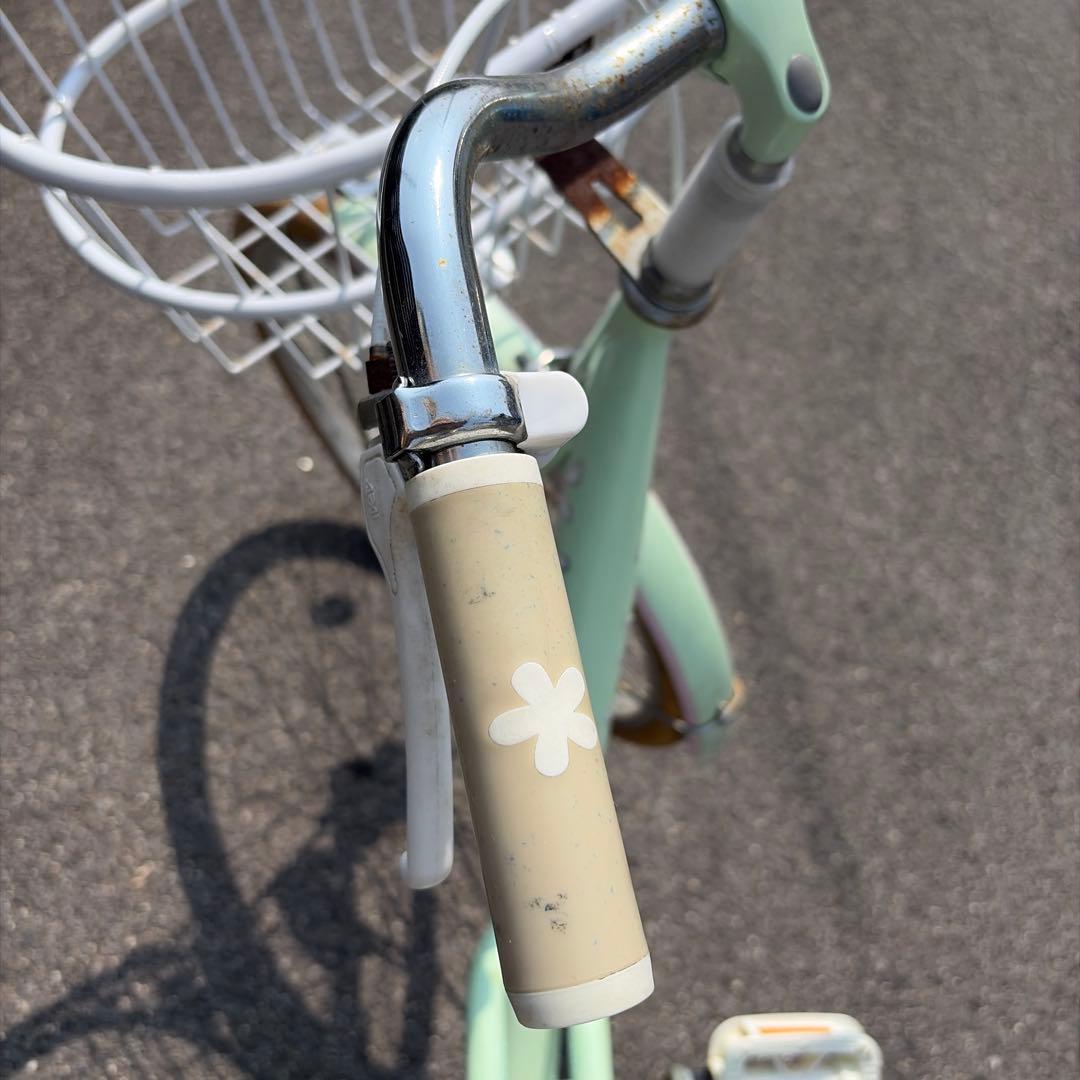 子供用自転車 22インチ ミントグリーン 現状品
