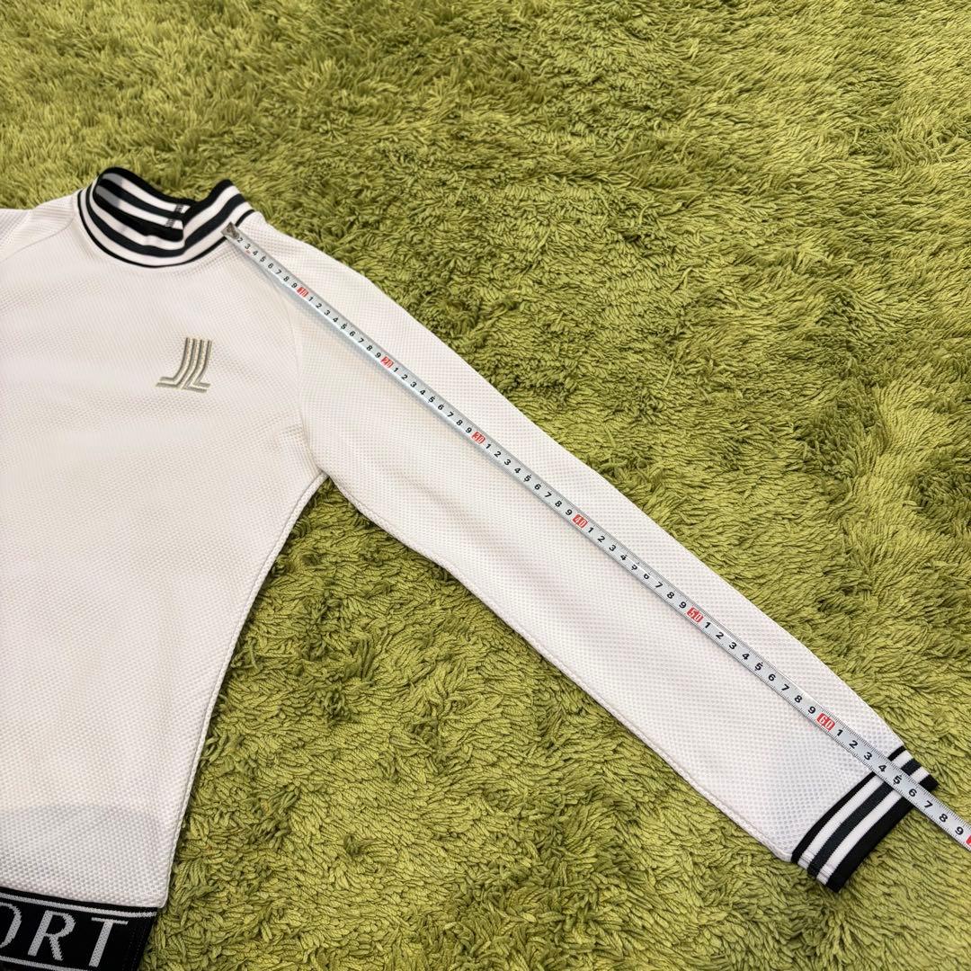 LANVIN SPORT ランバンスポール 長袖モックネック ホワイト 38 M