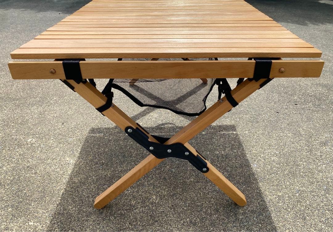 Hilanderハイランダー　ウッドロールトップテーブル　ナチュラル　90×60