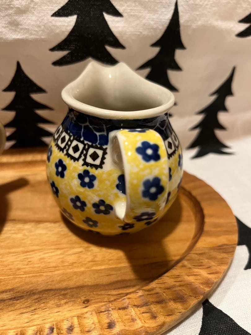 ポーランド食器 シュガーポット&クリーマー