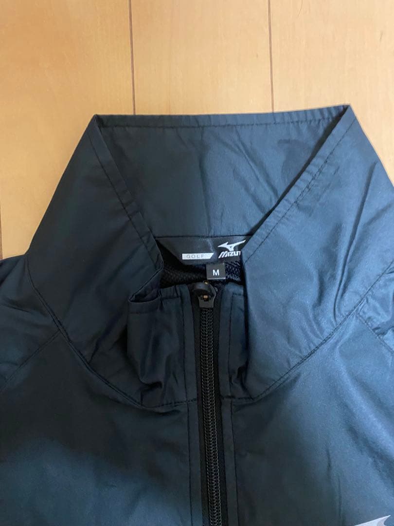 未使用　MIZUNO GOLF レインスーツ上下　雨具　カッパ　キャップ