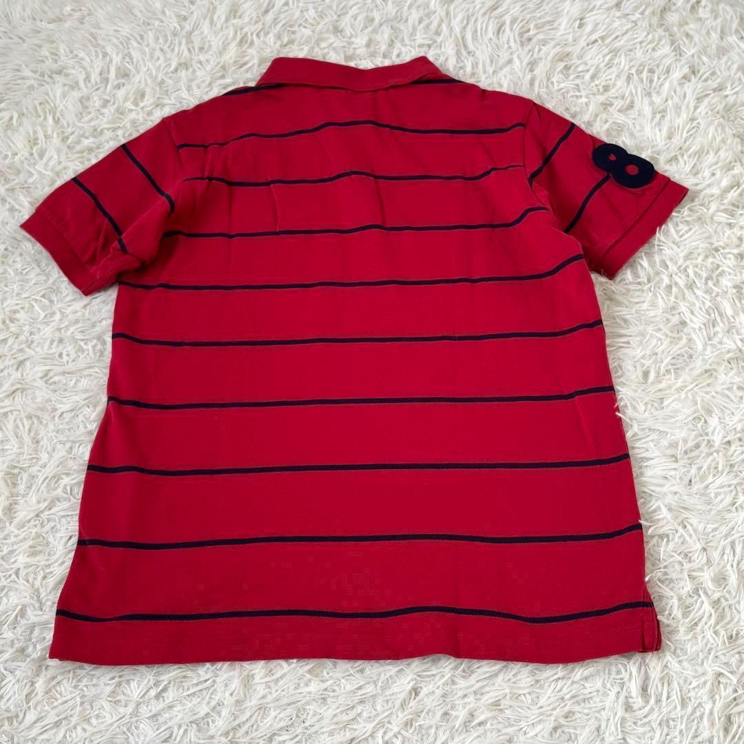 PEARLYパーリーゲイツ　ポロシャツ　ボーダー　レッド