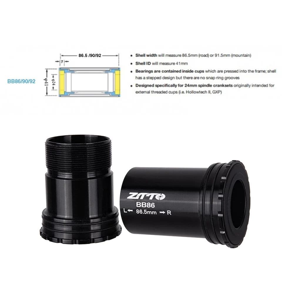 ★ZTTO★セラミックベアリング★BB30★Φ24mm★シマノクランク