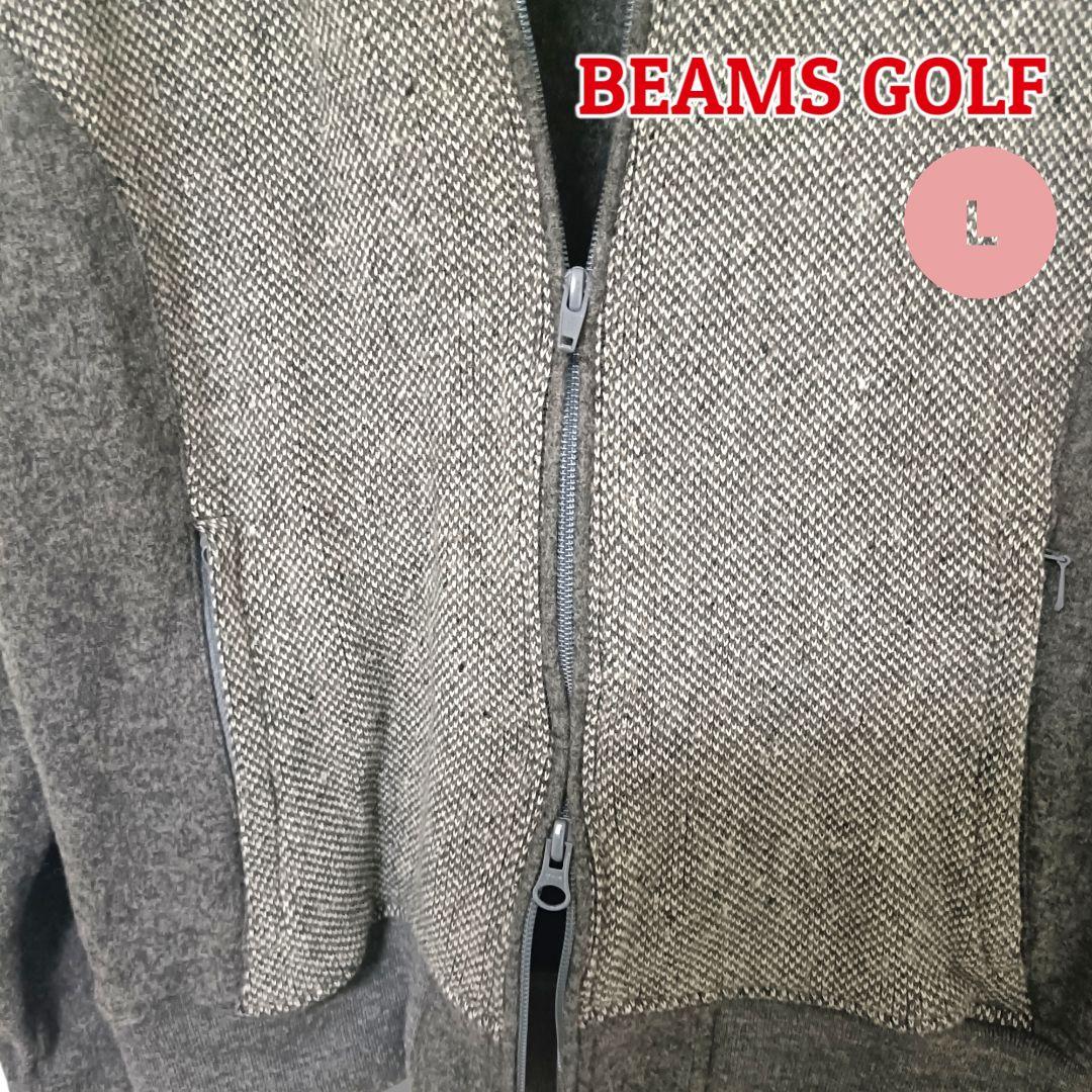 【上品見え】BEAMSGOLFビームスゴルフ ブルゾン Lグレーレディースゴルフ