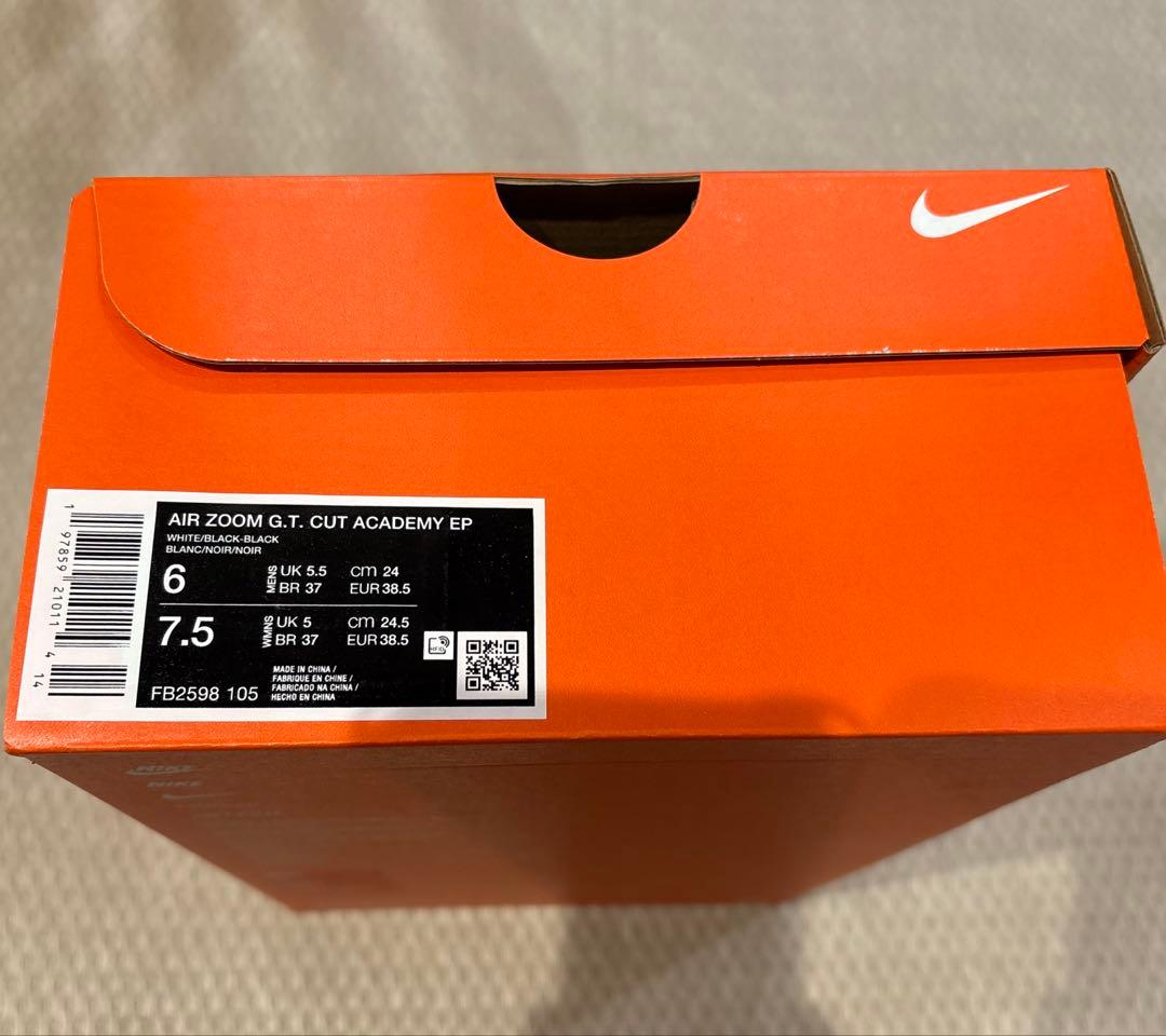 NIKE ナイキ G.T. カット アカデミー EP ホワイト　ブラック　24