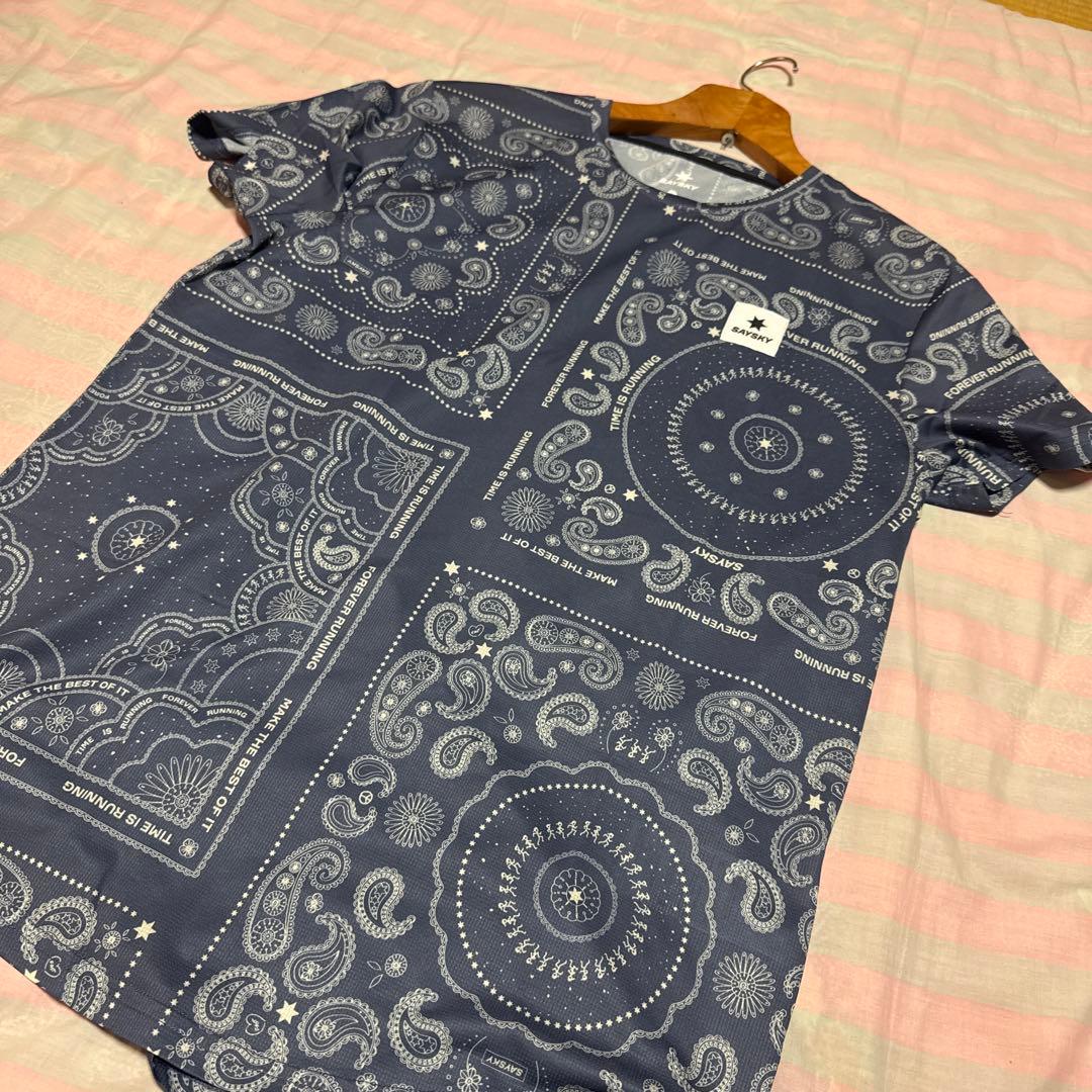 Say Sky　セイスカイ　ペイズリー　コンバット　Tシャツ　Lサイズ