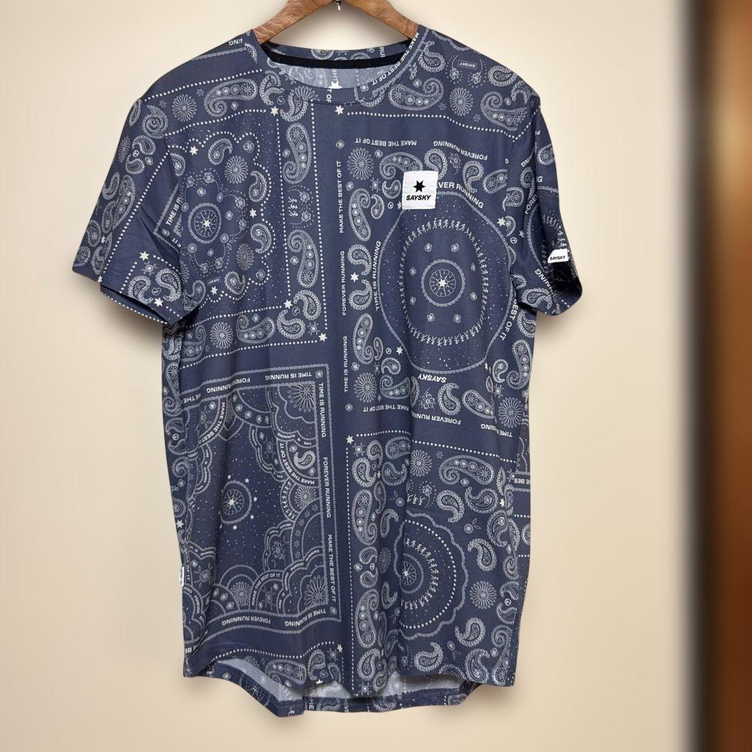 Say Sky　セイスカイ　ペイズリー　コンバット　Tシャツ　Lサイズ