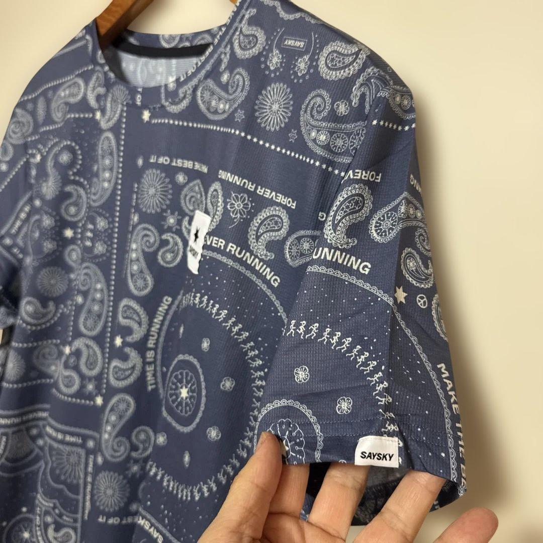 Say Sky　セイスカイ　ペイズリー　コンバット　Tシャツ　Lサイズ