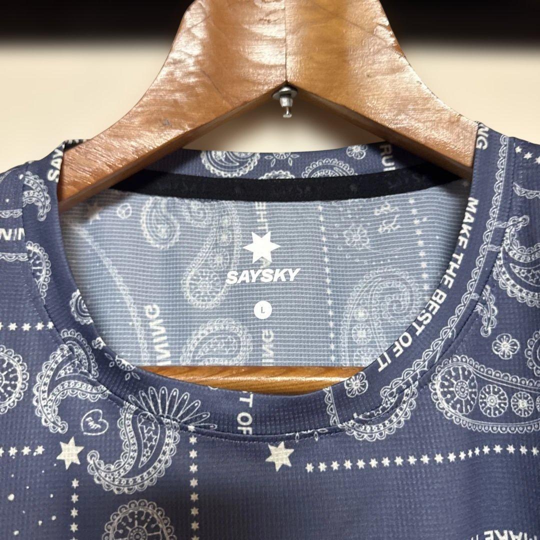 Say Sky　セイスカイ　ペイズリー　コンバット　Tシャツ　Lサイズ