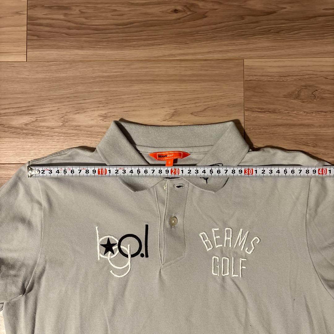 BEAMS GOLF 長袖ポロシャツ S グレー