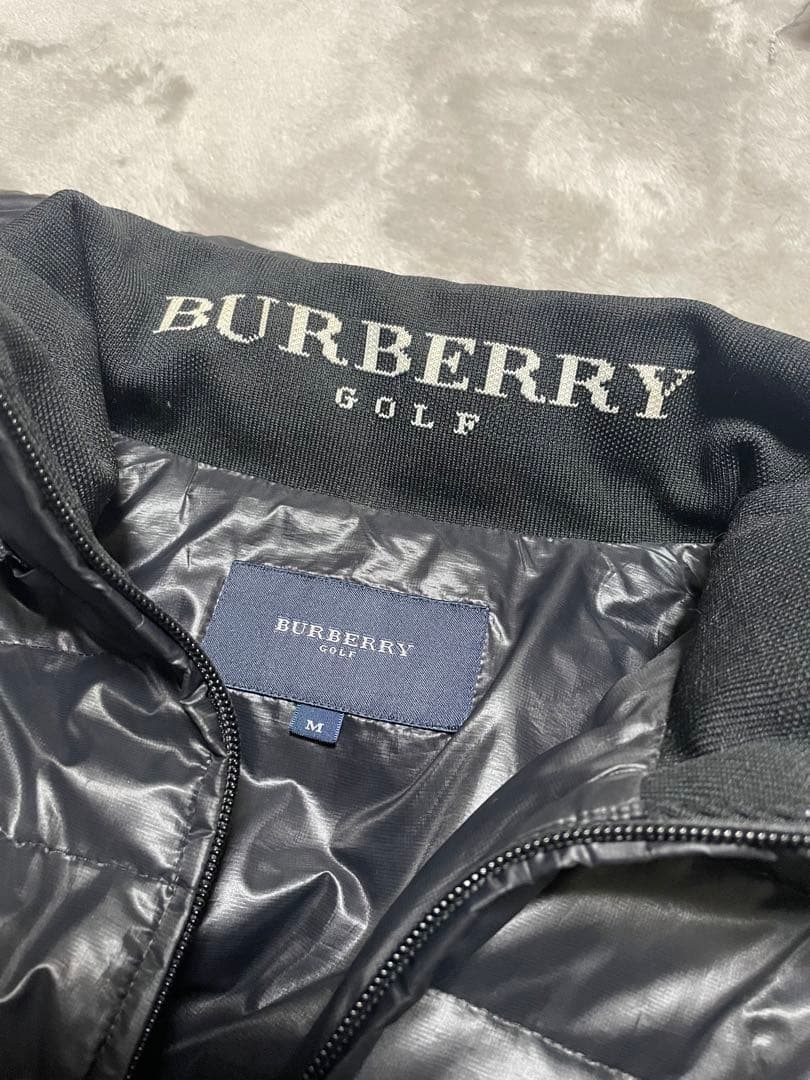 BURBERRY GOLF ●ダウンジャケット●M黒●バーバリーゴルフ