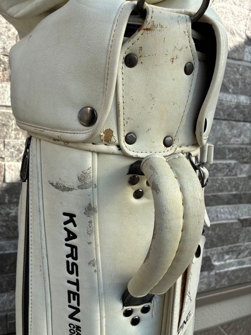 PING Karsten ホワイトキャディバッグ