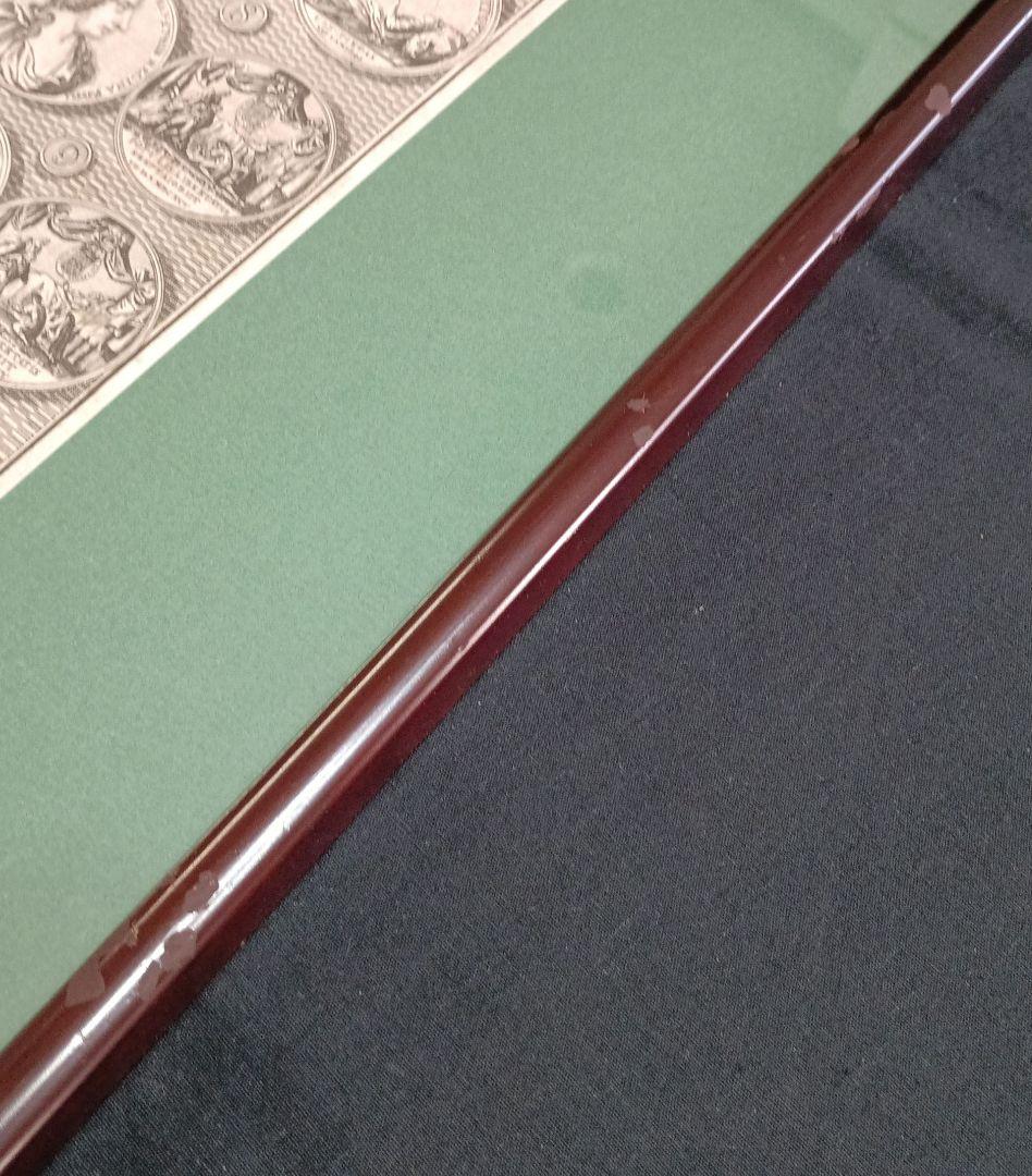 額装品　1785年頃　英国の歴史　「Queen Mary　メダル図譜」