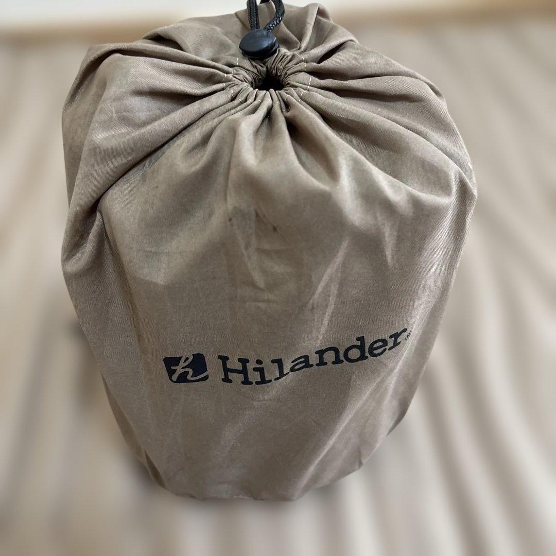 ② Hilander インフレータブルマット DX 8cm ベージュ まくら付き